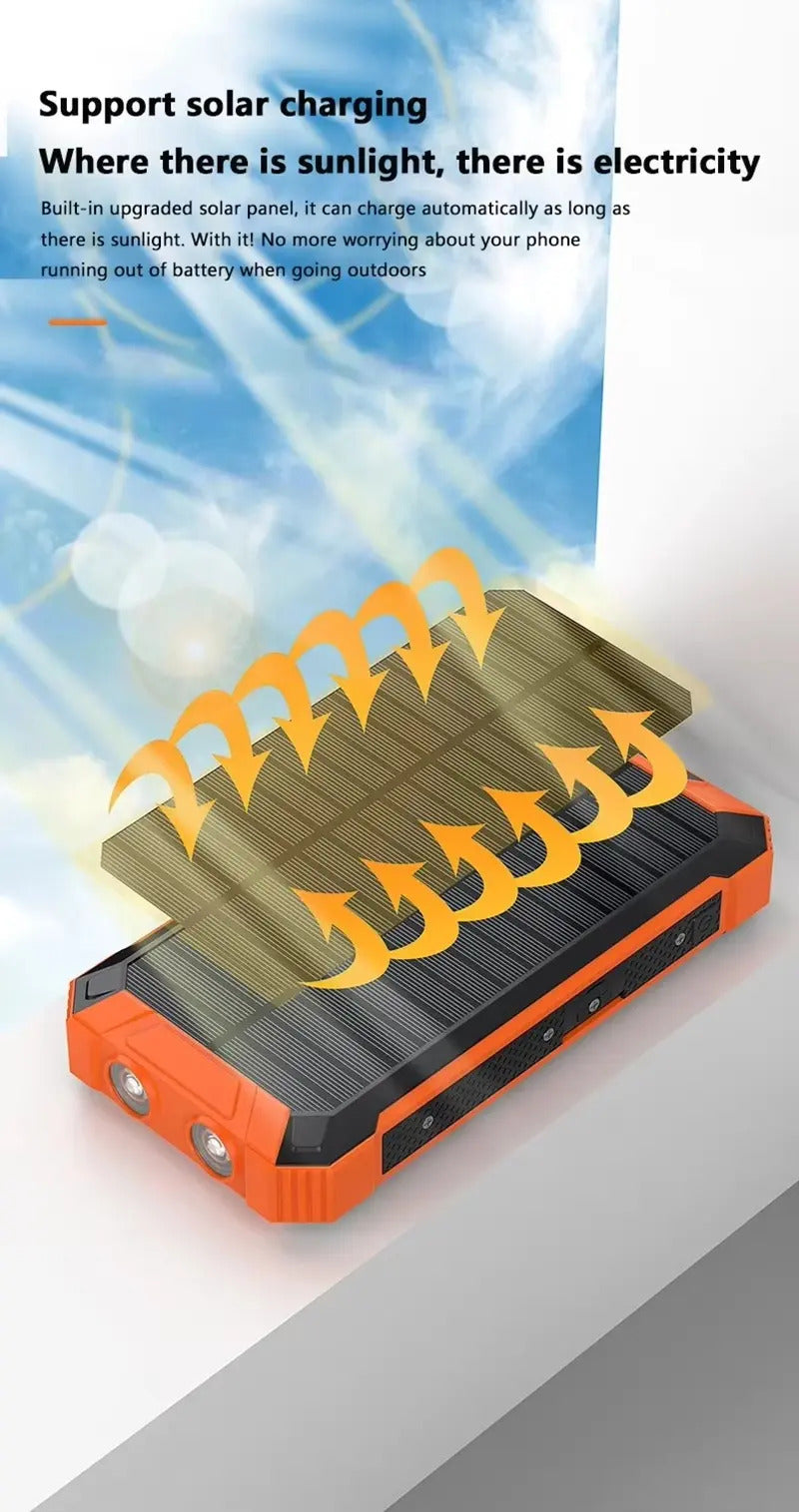POWER BANK SOLAR - 20.000 mAh
