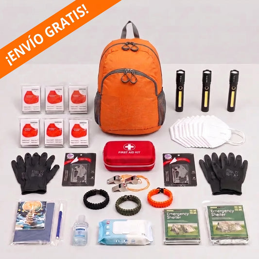 Kit de Emergencia 72H - Familiar 4 Personas